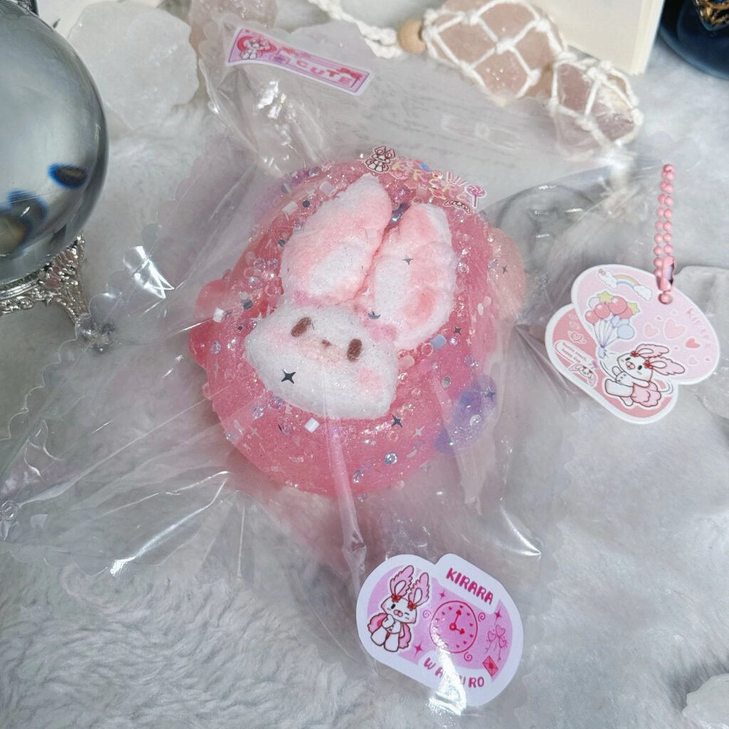 376024 KIRARA Marshmallow Bunny Senbei (Cotton Cream Clay Texture Series) / 克拉拉&KIRARA 棉花糖兔叽仙贝（棉触感系列）