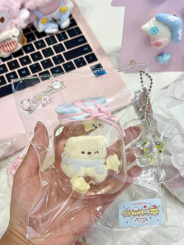 325027 Lanlan Studio Bear Wishing Bottle - Cosmetic Defect (Watery Cream Texture Series) / Lanlan Studio 小熊许愿瓶（默认微瑕）（稀奶油触感系列）