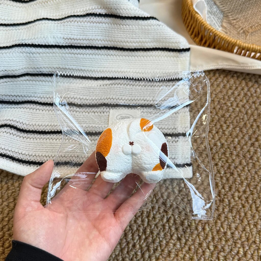 423008 Lucky Maruko Calico Cat Bottom (Cream Cheese Clay Texture Series) / lucky小丸子 三花猫屁屁(乳酪泥触感系列)
