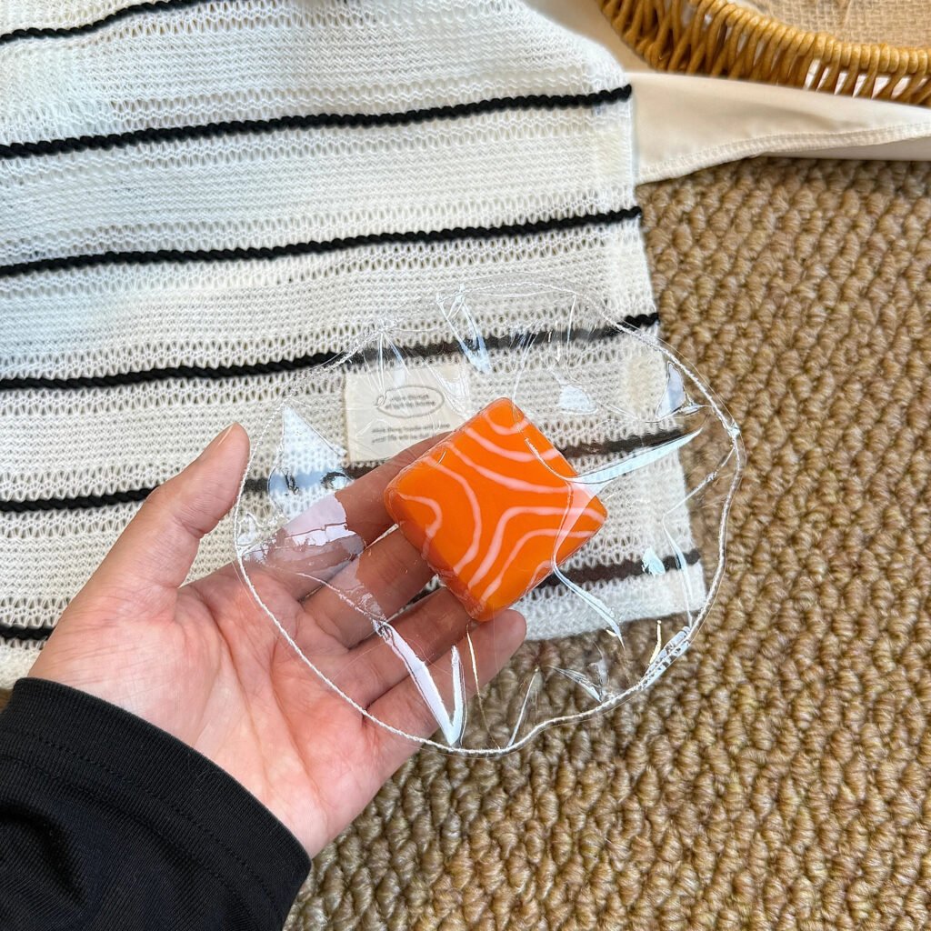 423017 Lucky Maruko Salmon (Cream Cheese Clay Texture Series) / lucky小丸子 三文鱼(乳酪泥触感系列)