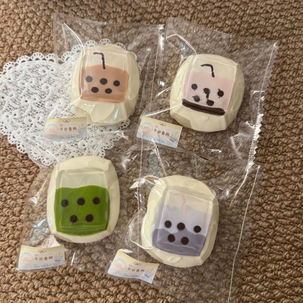 415007 Lucky Sheep Original Pearl Milk Tea Mini Square (Light Cream Texture Series) / 幸运羊 原味珍珠奶茶小方（轻奶油触感系列）