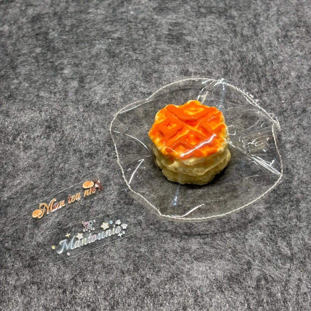410025 Mantou Squishy Waffle (Milk Candy Clay Texture Series) / 馒头捏 华夫饼（奶糖泥触感系列）