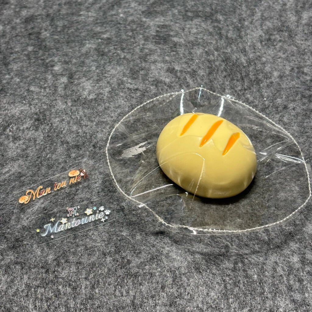 410027 Mantou Squishy Jam Bread - Yellow (Milk Candy Clay Texture Series) / 馒头捏 果酱面包（黄）（奶糖泥触感系列）