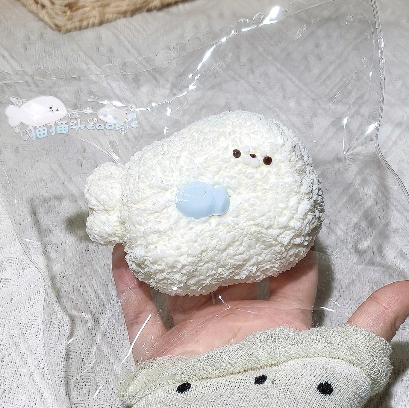 379003 Meow Cookie Leopard with Fish (Thick Cheese Texture Series) / 猫猫头Cookie捏 豹豹有鱼(厚奶酪触感系列)