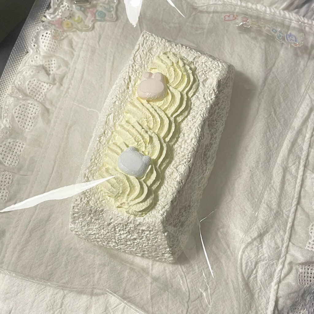 363006 Miao Xiao Wang Sugar Bean Snow-Topped Long Toast (Baked Cream Clay Texture Series) / 喵小汪 糖豆雪顶长吐司（奶油泥烤箱版触感系列）