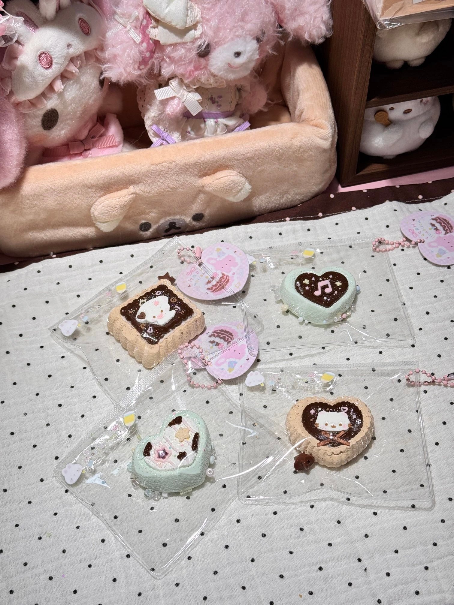 91038 Moli & Moli Mint Milk Sandwich Cookie (Cream Paste Texture Series) / Moli&Moli捏捏 薄巧牛奶夹心饼干(乳膏泥触感系列)