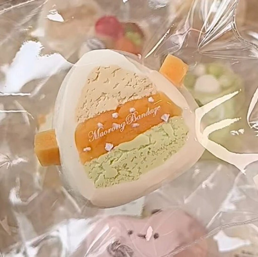 302004 MRCK Melon Mango Triangle Cake (Wet Cheese Clay Texture Series) / 毛绒创可捏 蜜瓜芒芒三角烧(湿酪泥触感系列)