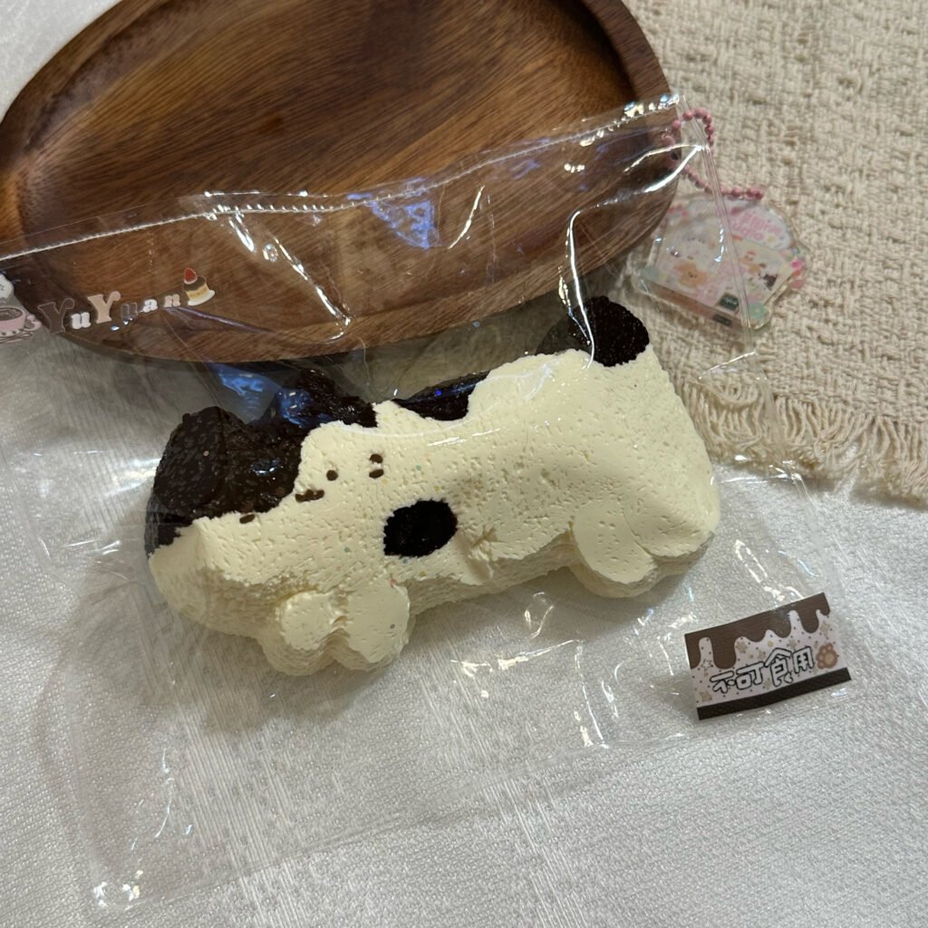 421092 Mochi Taro Nie Studio Large Cow-Pattern Kitten (Soft Cream Texture Series) / 麻薯芋圆nie studio 奶牛咪（大号）（软奶油触感系列）