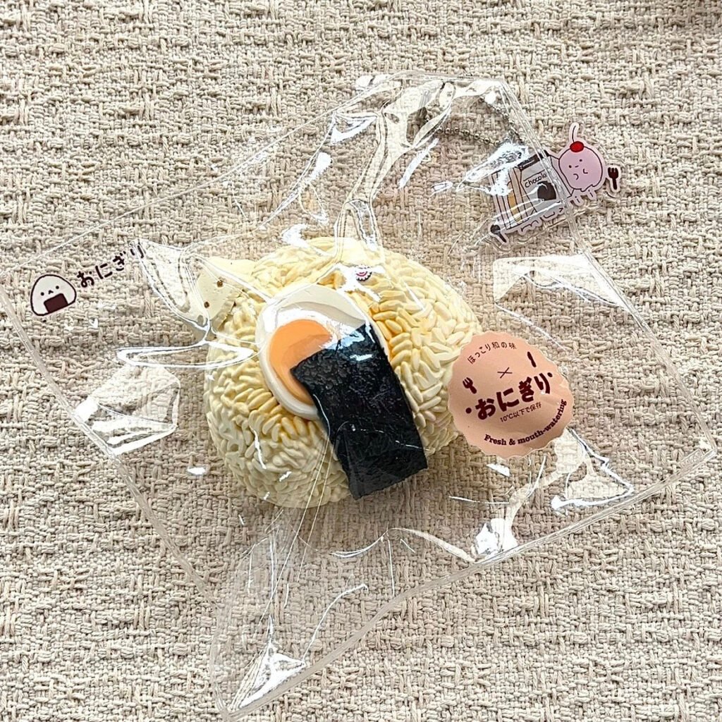 408002 Muxii Boiled Egg and Seaweed Triangular Rice Ball (Cream Clay Texture Series) / 木兮 水煮蛋海苔三角饭团（奶油泥触感系列）