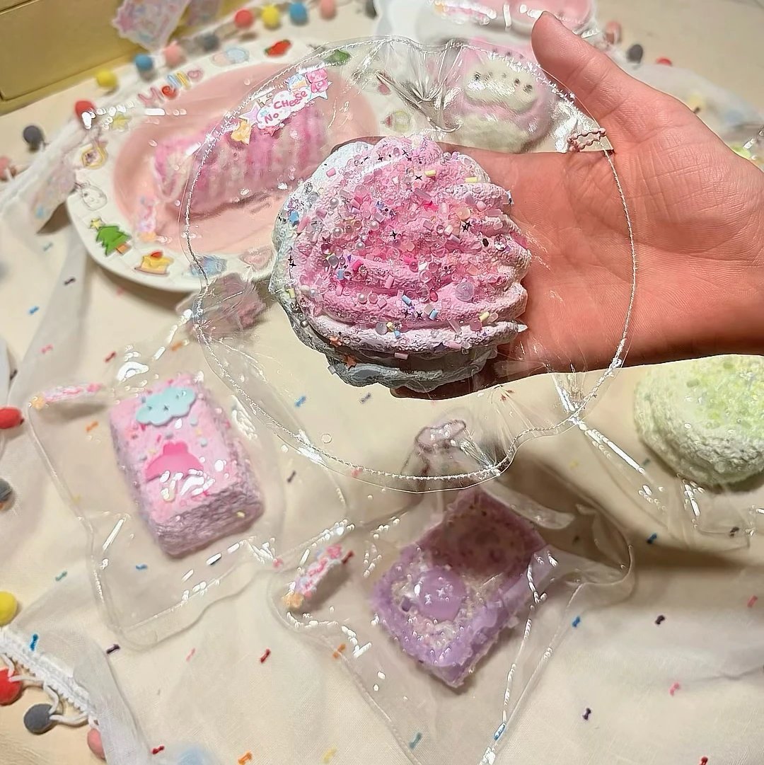 90022 No Cheese Monster Peach Crushed Candy Flower Roll (Chewy Cream Texture Series) / 不吃芝士怪 ピーチクラッシュキャンディ花巻(もちもちクリーム触感シリーズ)
