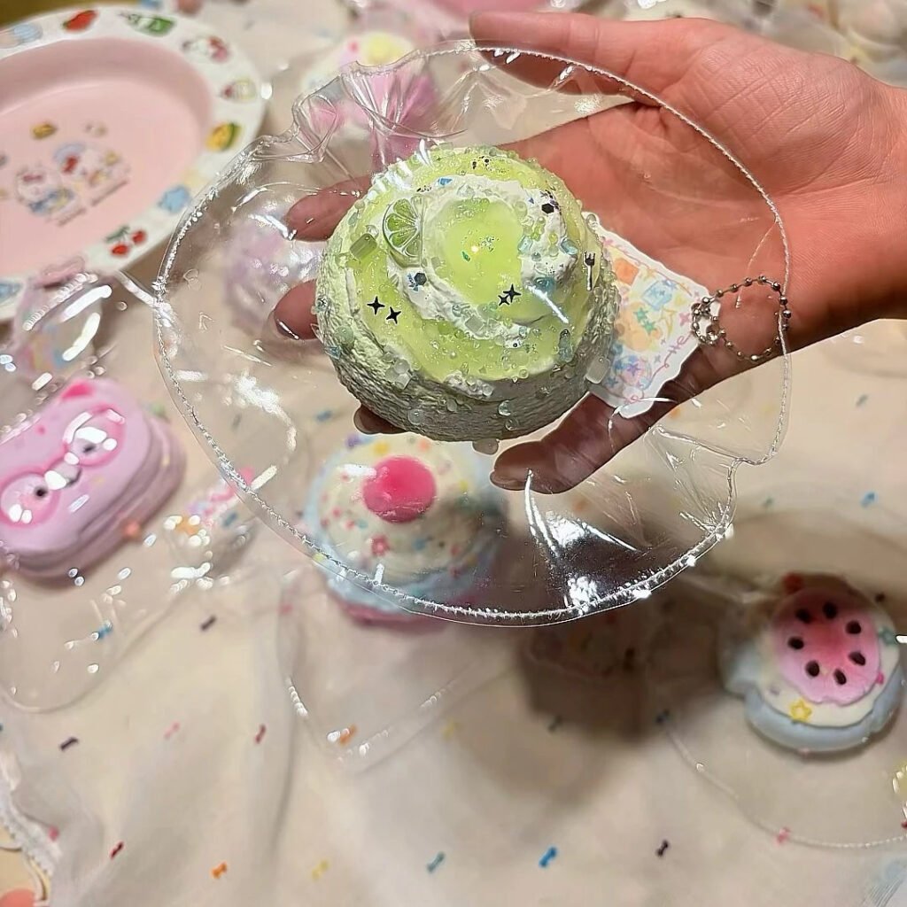 90029 No Cheese Monster Melon Mini Cake (Soft Cheese Clay Texture Series) / 不吃芝士怪 メロンミニケーキ(ソフトチーズクレイ触感シリーズ)
