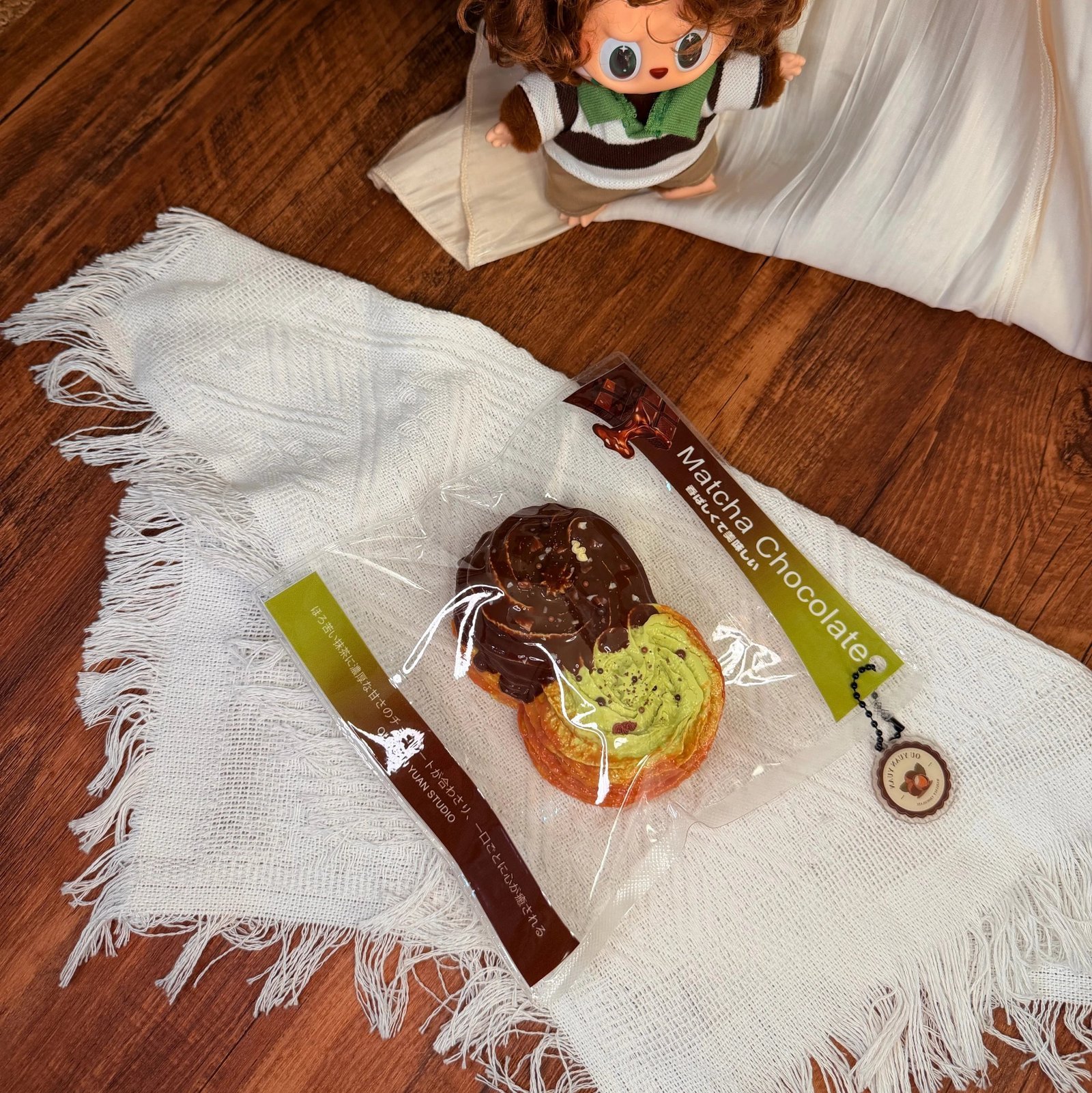 49015 Ouyuan Yuan Handmade Matcha Chocolate Croissant (Mochi Clay Texture Series) / 欧圆圆手作 抹茶巧可颂(麻薯泥触感系列)