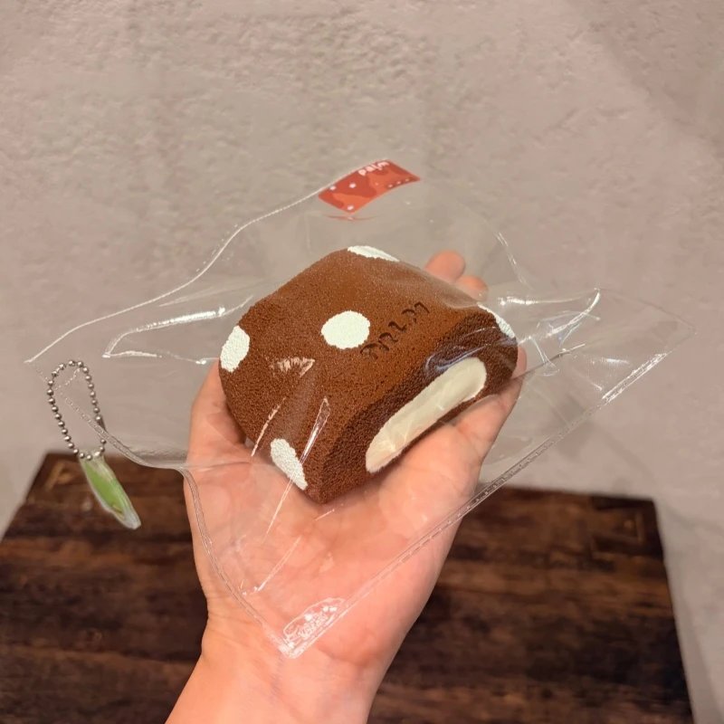 405042 PALM Mint Chocolate Polka Dot Cake Roll (Yogurt Clay Texture Series) / PALM胖胖捏捏 薄巧波点蛋糕卷（酸奶泥触感系列）