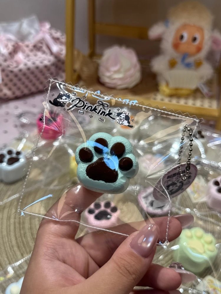 436034 Pinkink Mint Chocolate Cat Paw (Dry Cheese Clay Texture Series) / 粉墨捏捏 薄巧猫爪(干奶酪触感系列)