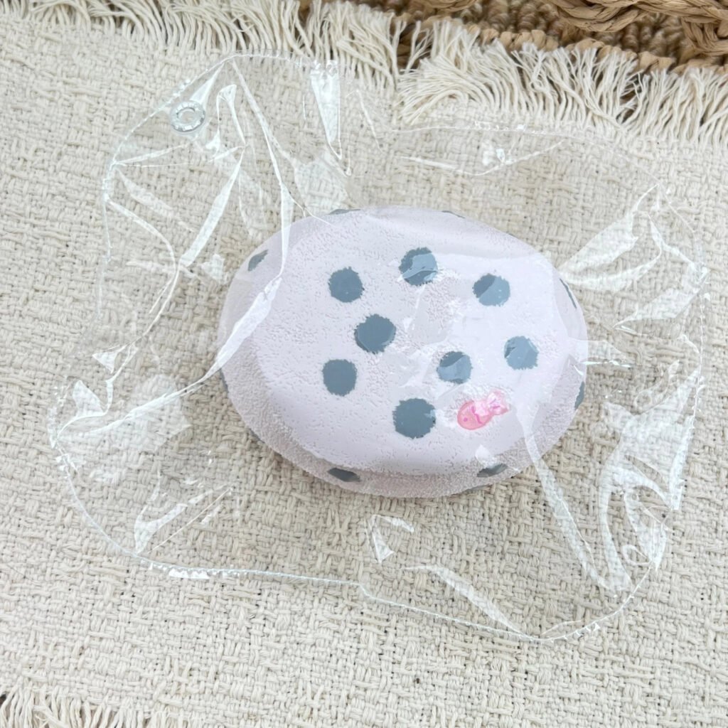 63022 PokuPoku Gray Polka Dot Little Fish Senbei (Cream Paste Texture Series) / PokuPoku 灰色波点小鱼仙贝（乳膏泥触感系列）