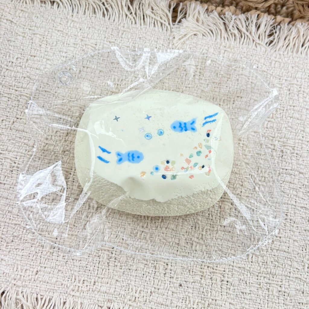 63025 PokuPoku Two Little Fish Short Toast Brick (Cream Paste Texture Series) / PokuPoku 两条小鱼短吐司砖（乳膏泥触感系列）
