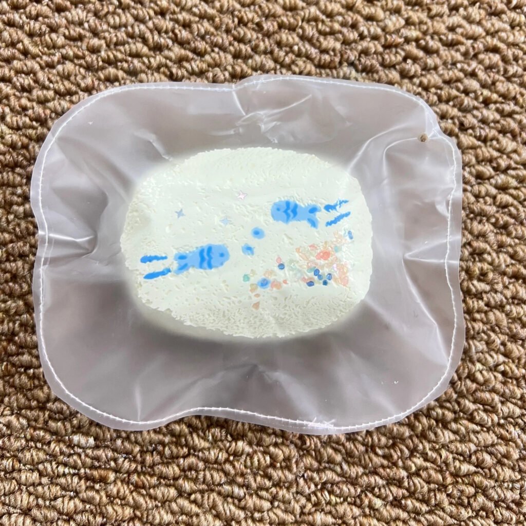 63037 PokuPoku Two Little Fish Short Toast Brick (Cream Clay Texture Series) / PokuPoku 两条小鱼短吐司砖（奶油泥触感系列）