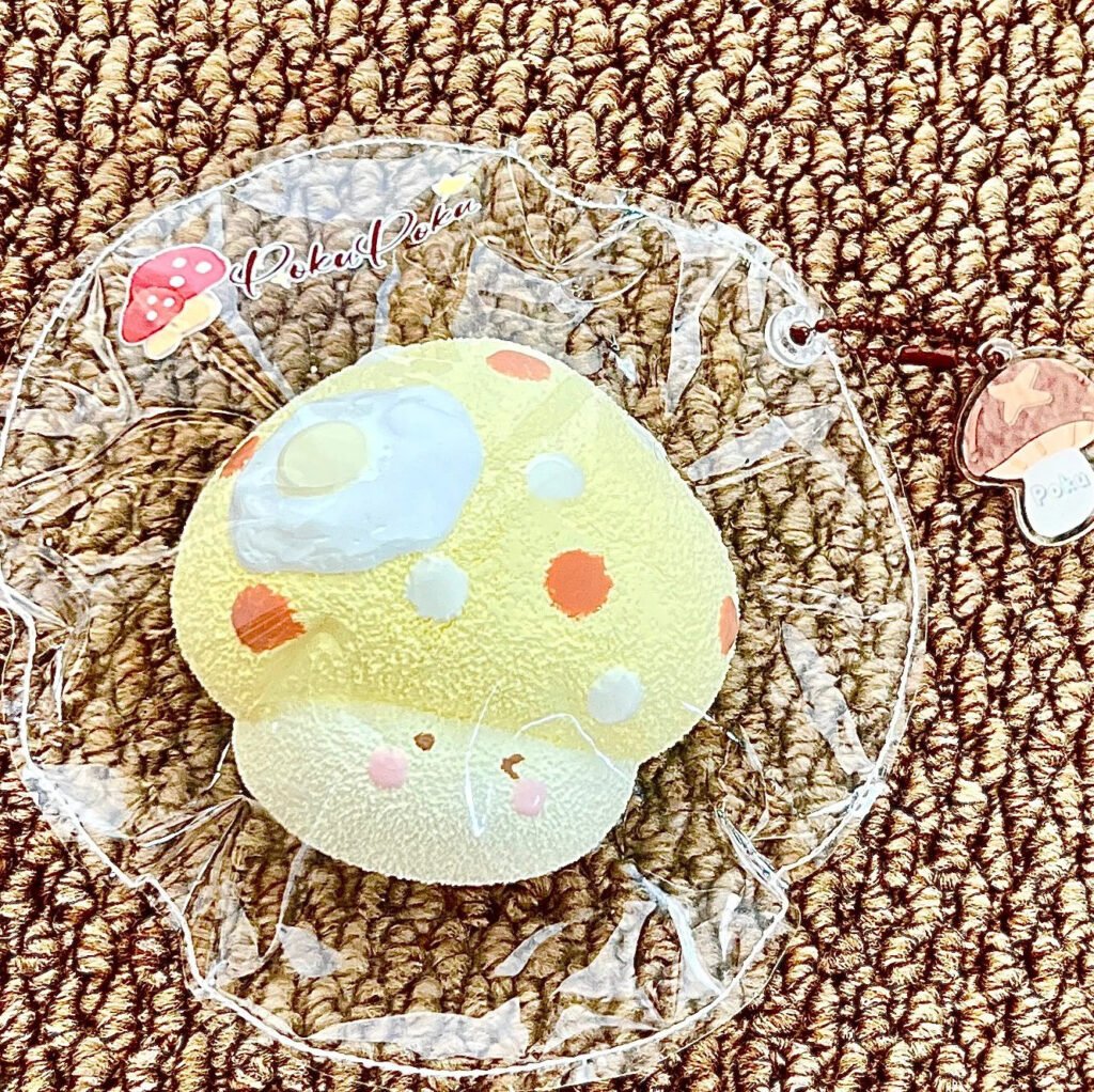 63043 PokuPoku Mushroom Fried Egg (Cream Clay Texture Series) / PokuPoku 蘑菇煎蛋(奶油泥触感系列)