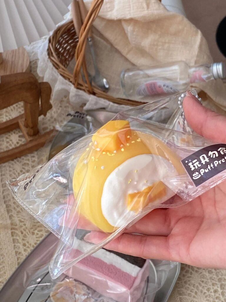 395010 Puffpretty Mango Mochi - Medium (Dry Cheese Clay Texture Series) / Puffpretty 芒果糯米糍·中号（干奶酪触感系列）