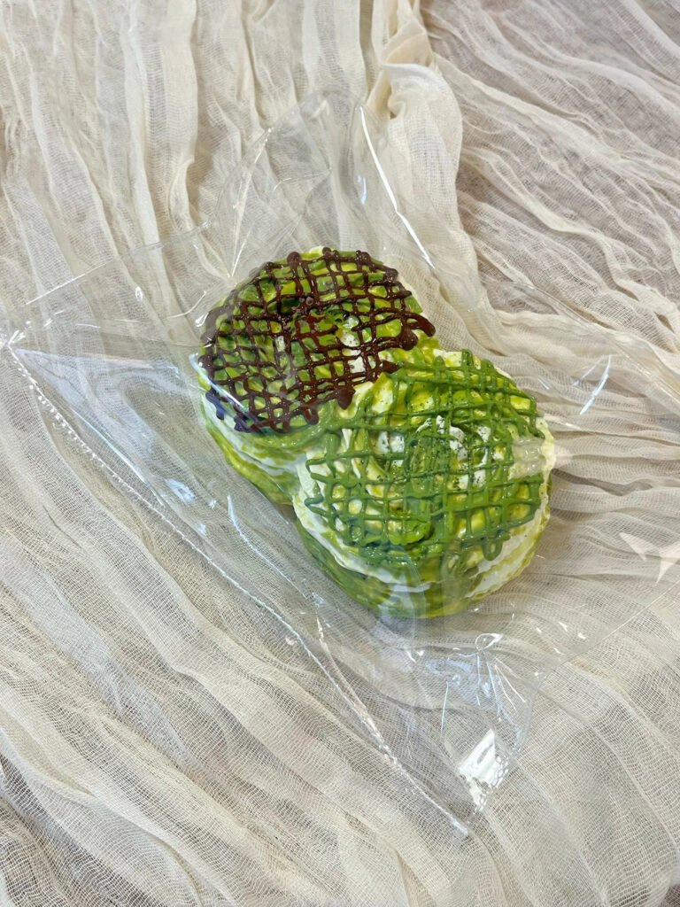 358000 Qingtian Nienie Matcha Double Cookie (Dry Cream Texture Series) / 晴天捏捏 抹茶二连曲奇（干奶油触感系列）