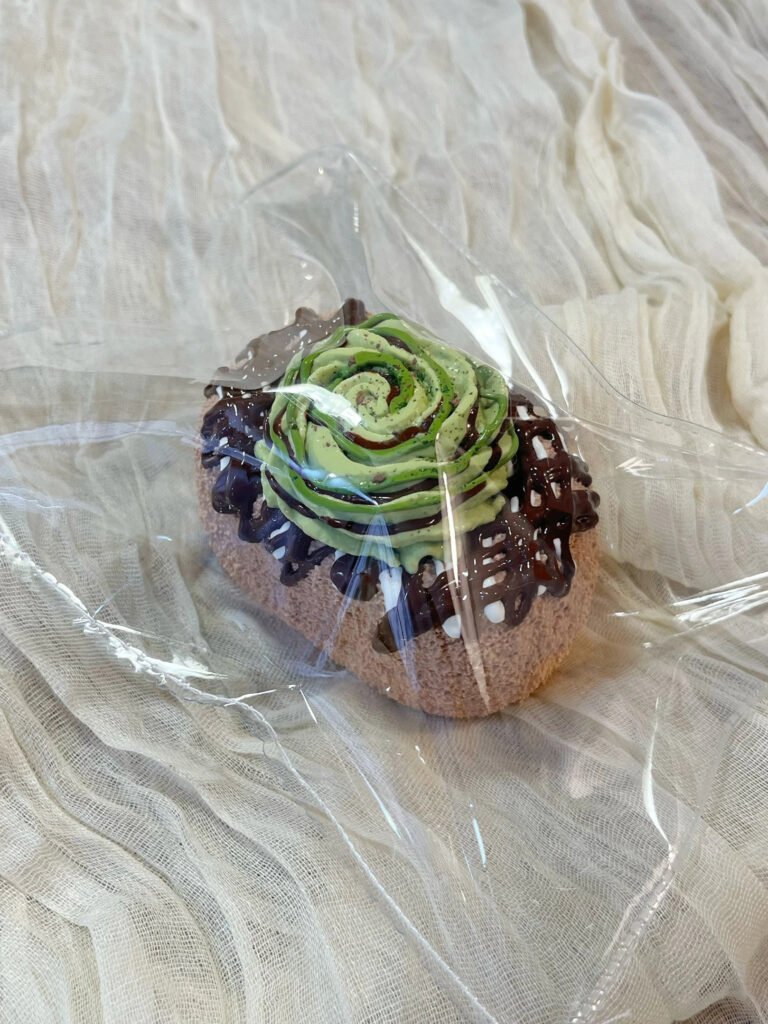 358006 Qingtian Nienie Chocolate Matcha Senbei (Dry Cream Texture Series) / 晴天捏捏 巧克力抹茶仙贝（干奶油触感系列）