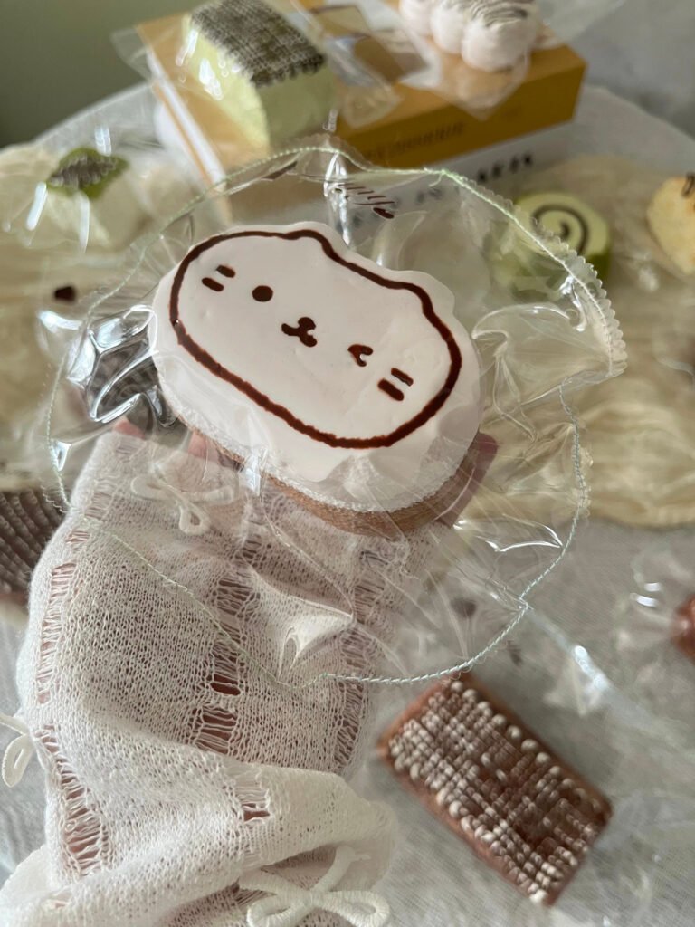 358030 Qingtian Nienie Cat Half-Baked Cheesecake (Dry Cream Texture Series) / 晴天捏捏 猫猫半熟芝士（干奶油触感系列）