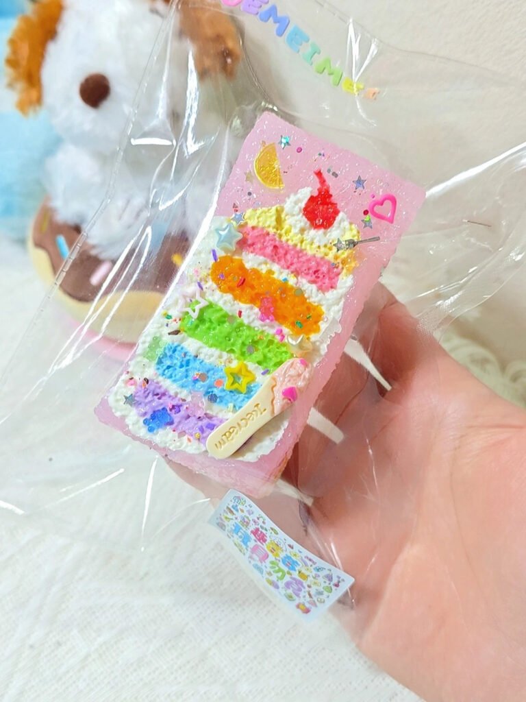 183013 Qumeimei Rainbow Cake Long Toast (Rice Cake Clay Texture Series) / 趣莓莓 彩虹蛋糕长吐司（年糕泥触感系列）