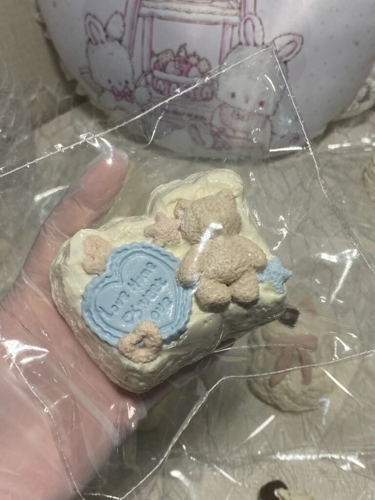 377001 Ragdoll Bear Heart PP Toast (Cream Clay Texture Series) / Ragdoll布偶狗捏捏 小熊爱心PP吐司(奶油泥触感系列)