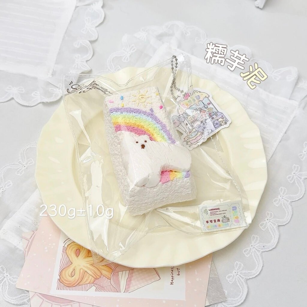 24039 SiJiu Rainbow Puppy Long Toast / SiJiu的捏捏 彩虹小狗长吐司