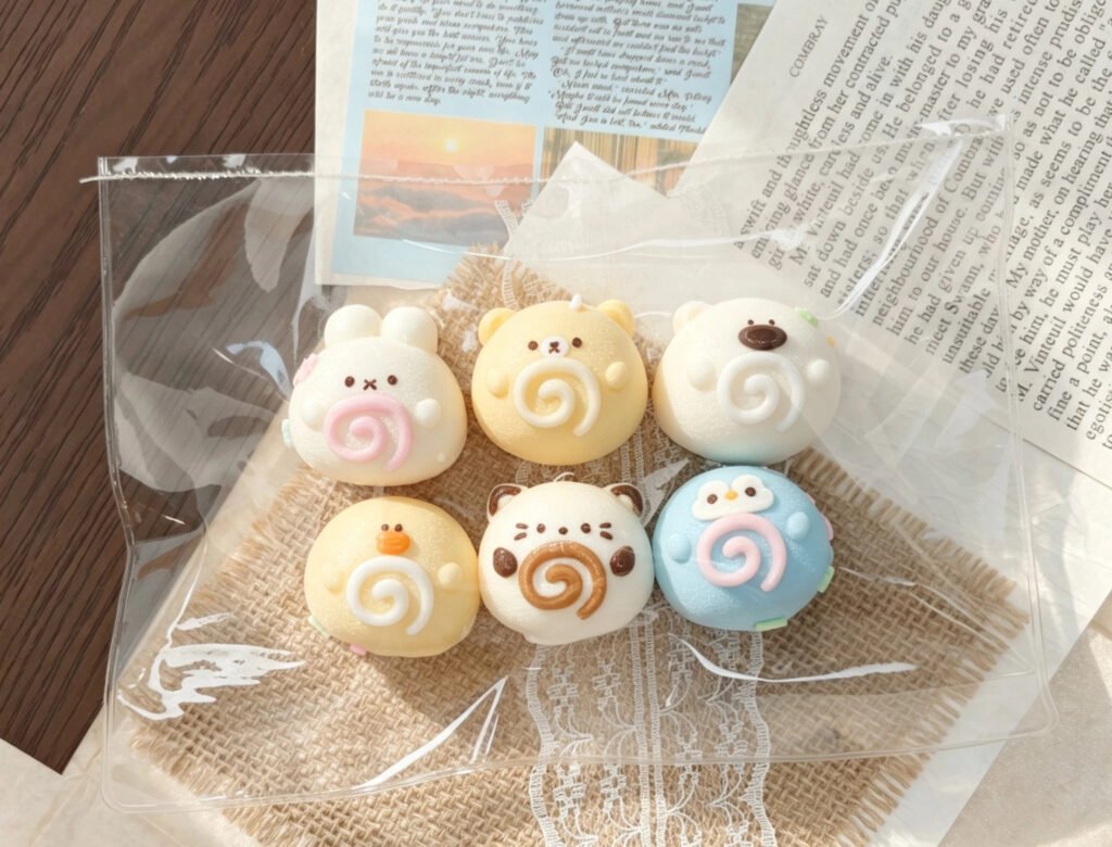 333000 Soft Haze Animal Cream Roll Six-Piece (Watery Texture Series) / 软雾 動物クリームロール6個セット (ウォータリー触感シリーズ)