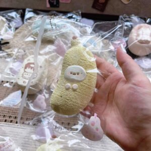 343009 Strawberry Little Yellow Banana (Cheese Clay Texture Series) / 士多啤梨 小さなイエローバナナ (チーズクレイ触感シリーズ)