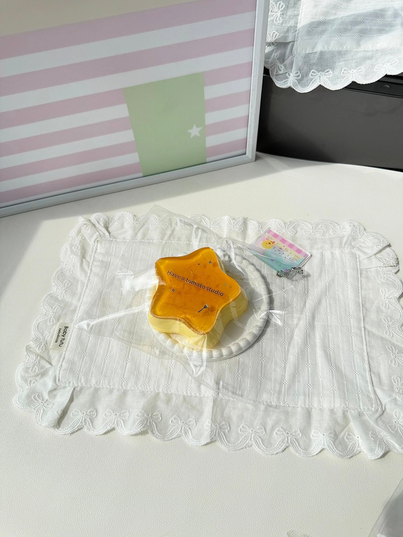 381001 Have a Tomato Large Star Caramel Pudding (Soft Cream Texture Series) / 来一颗番茄吧 大星星焦糖布丁(绵奶油触感系列)