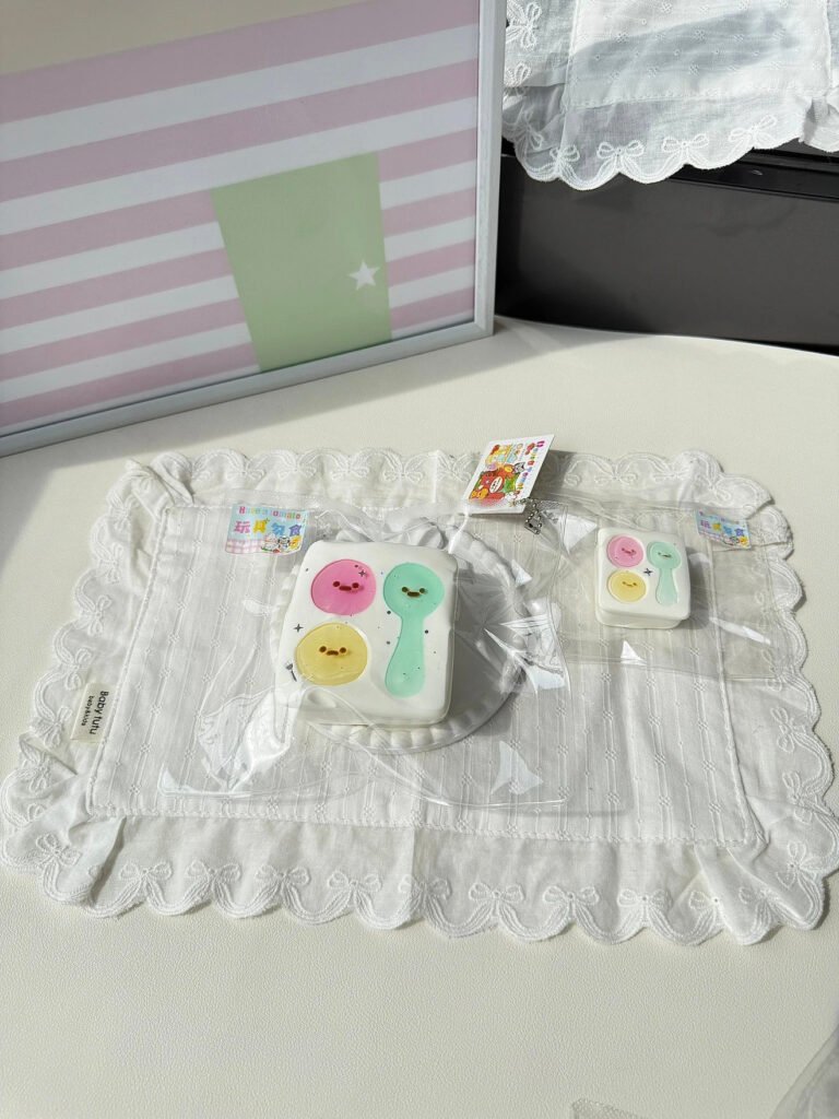 381002 Have a Tomato Spoon Milk Jelly Duo (Cream Paste Clay Texture Series) / 来一颗番茄吧 小勺奶冻子母款(乳膏泥触感系列)