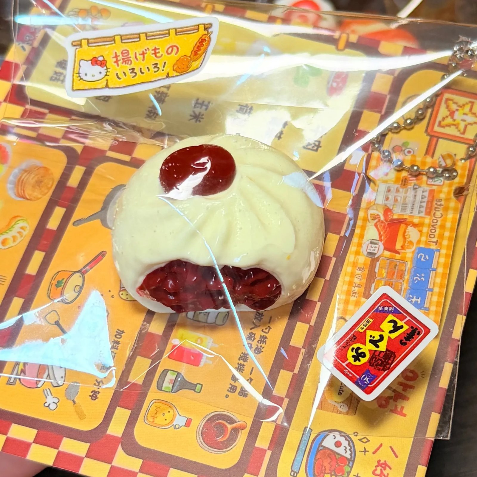 141056 Toovo Cute Mini Red Bean Bun (Imitation Skin Texture Series) / Toovo cute 捏捏 ミニあんまん (人工肌触感シリーズ)
