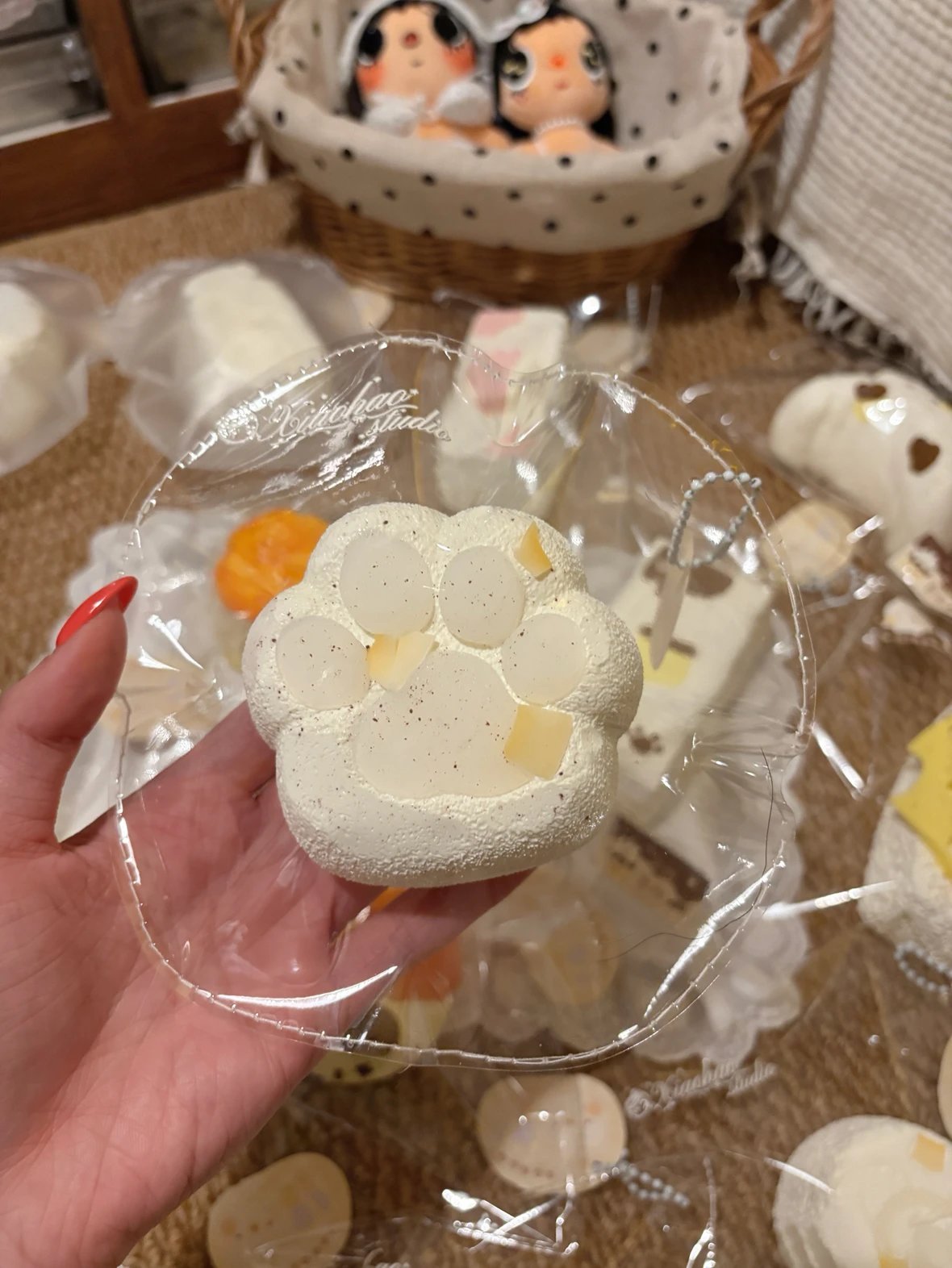 244020 Xiao Hao Hao Hao Coconut Jelly Cat Paw (Glutinous Milk Clay Texture Series) / 小好好好 椰子冻猫爪(糯奶泥触感系列)