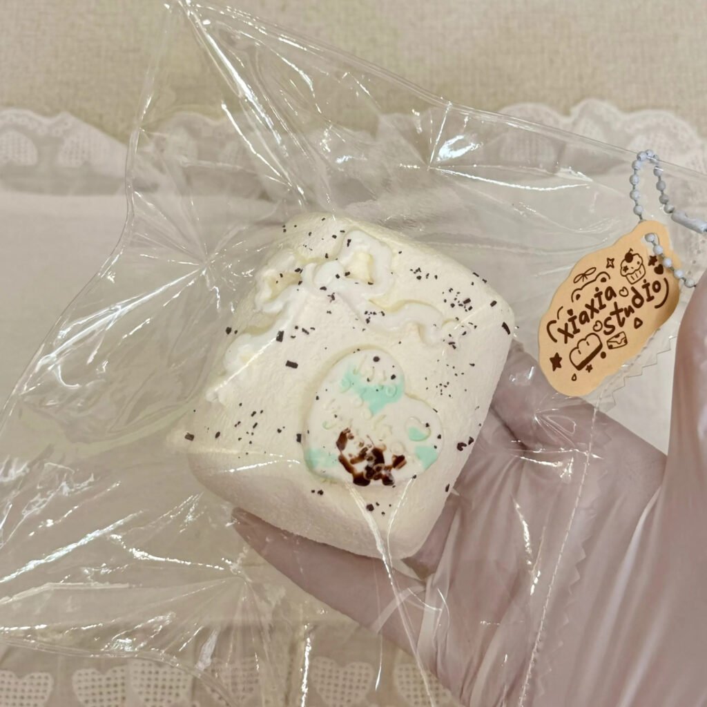 339039 Xiaxia Vending Machine Mint Chocolate Bow Double Marshmallow (New Dry Cheese Clay Texture Series) / 夏夏de贩卖机 ミントチョコリボンダブルマシュマロ (新ドライチーズクレイ触感シリーズ)