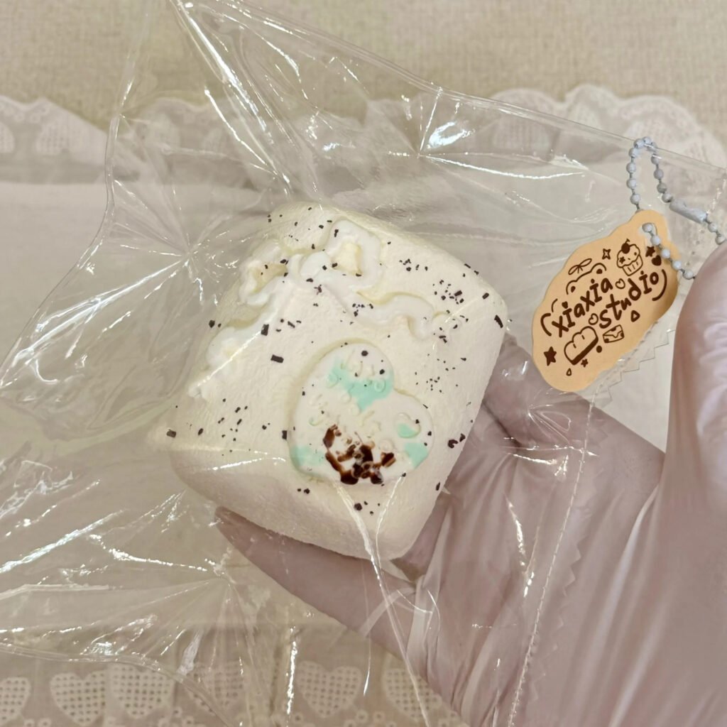 339047 Xiaxia Vending Machine Mint Chocolate Bow Marshmallow (Whipped Cream Clay Texture Series) / 夏夏de贩卖机 ミントチョコリボンマシュマロ (ホイップクリームクレイ触感シリーズ)