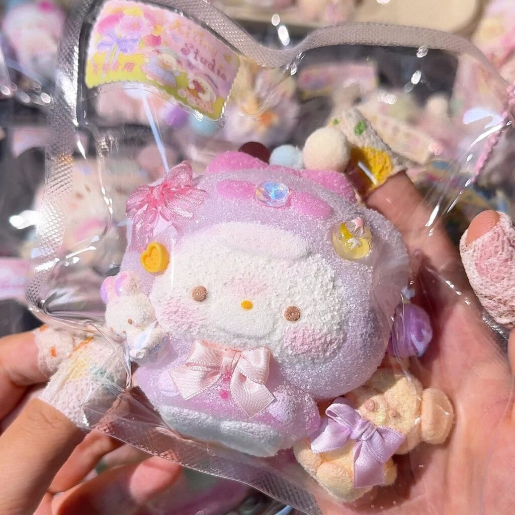 324019 Xiling Studio Taro Mist Bear (Flocked Texture Series) / Xiling Studio 芋雾小熊（裹绒触感系列）