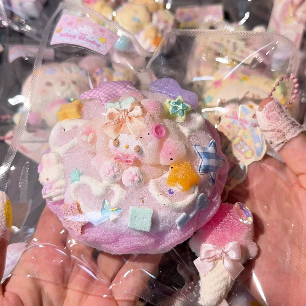 324021 Xiling Studio Taro Mist Star Candy Donut (Flocked Texture Series) / Xiling Studio 芋雾星糖甜甜圈（裹绒触感系列）