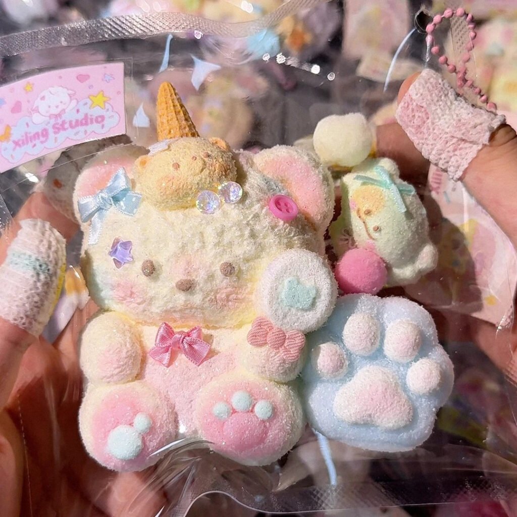324032 Xiling Studio Little Bear Treasure Set (Flocked Texture Series) / Xiling Studio 小熊宝（裹绒触感系列）