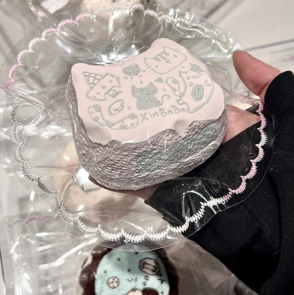 366010 XinBaBa Cat Head Milk Brick (New Cream Clay Texture Series) / XinBaBa 猫猫头奶砖（新奶油触感系列）