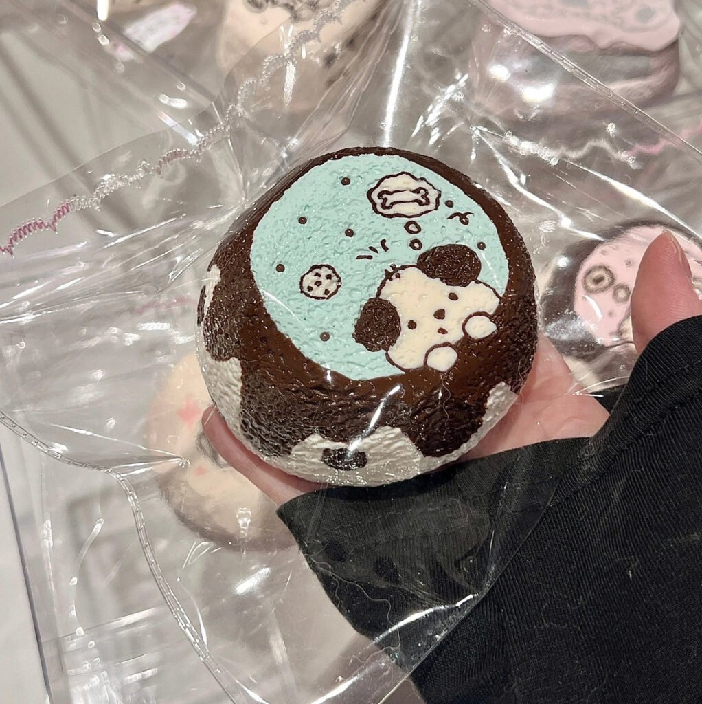 366013 XinBaBa Mint Chocolate Lying Puppy (Ciba Texture Series) / XinBaBa 薄巧趴趴狗(糍粑触感系列)