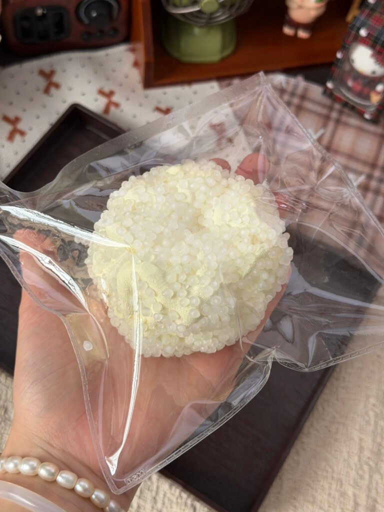 52050 Xiao Lin Jiang Rice Grain Scrunchie (Coco Pure Clay Texture Series) / 小琳酱捏捏 高比例米粒发圈(coco纯泥触感系列)
