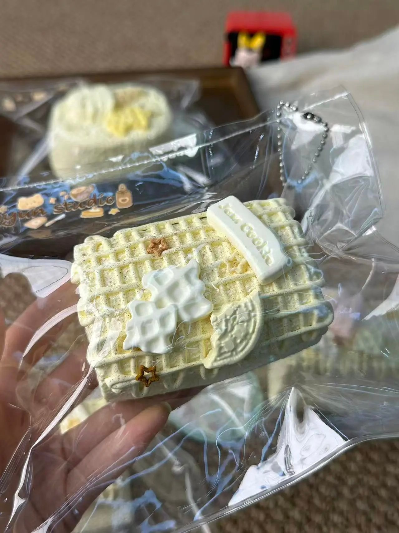 346047 Yayun Squishy Island Waffle Marshmallow (Pure Clay Texture Series) / 雅云萌捏岛 华夫饼棉花糖(纯泥触感系列)