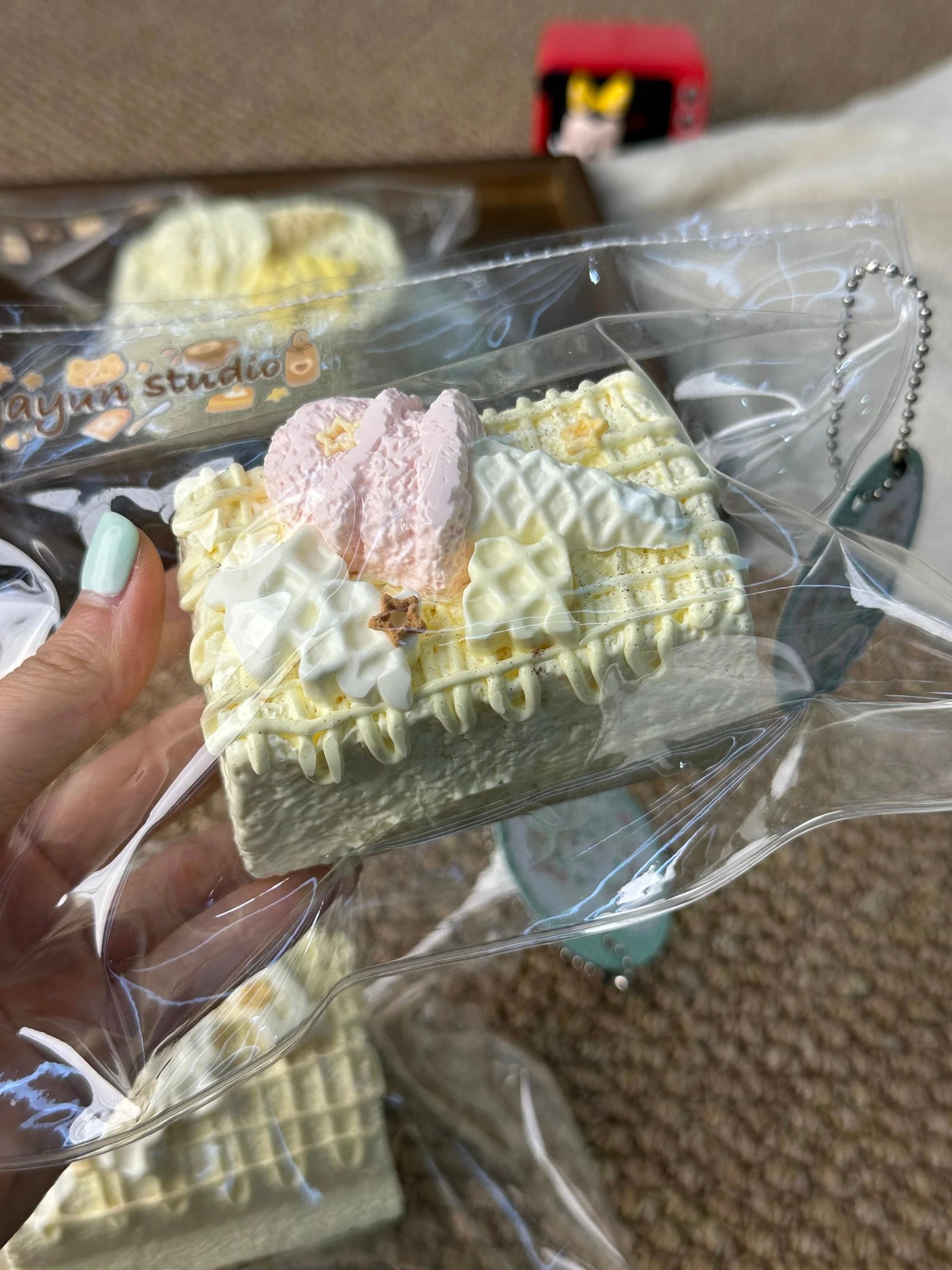 346048 Yayun Squishy Island Waffle Toast (Dry Clay Texture Series) / 雅云萌捏岛 华夫饼吐司(干噎泥触感系列)