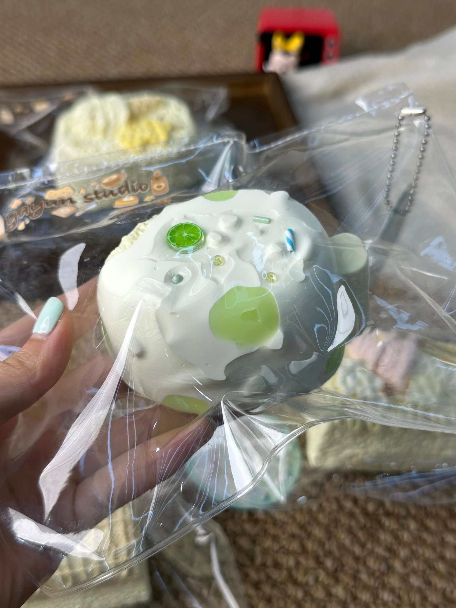 346053 Yayun Squishy Island Lime Crushed Ice Pop (Dry Clay Texture Series) / 雅云萌捏岛 青柠碎碎冰棒(干噎泥触感系列)