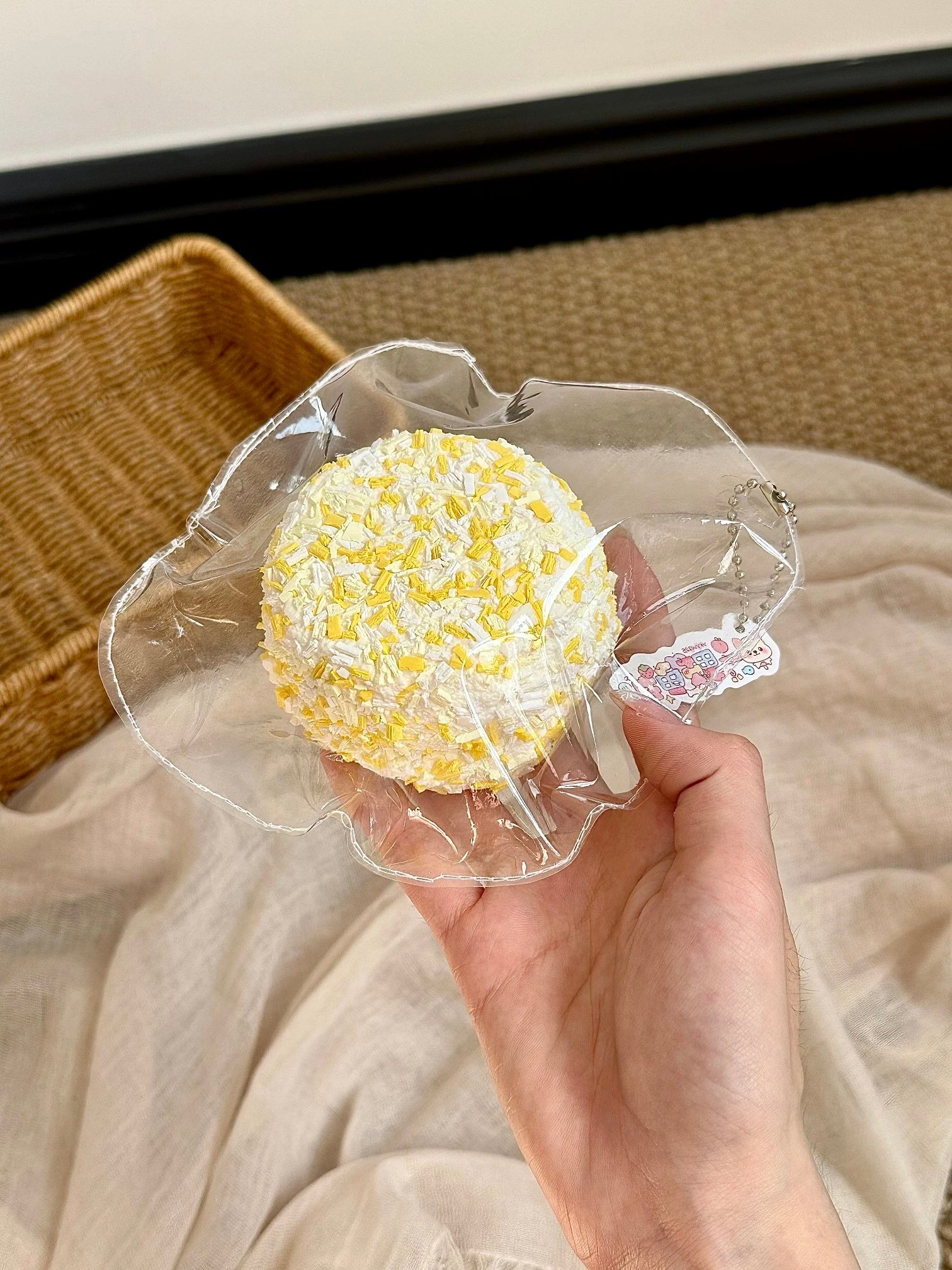 212085 Yike Fishball Squishy Cheese Double Round Toast (Fluffy Clay Texture Series) / 一颗鱼丸的捏捏 奶酪芝士双层圆吐司(蓬松粘土泥触感系列)