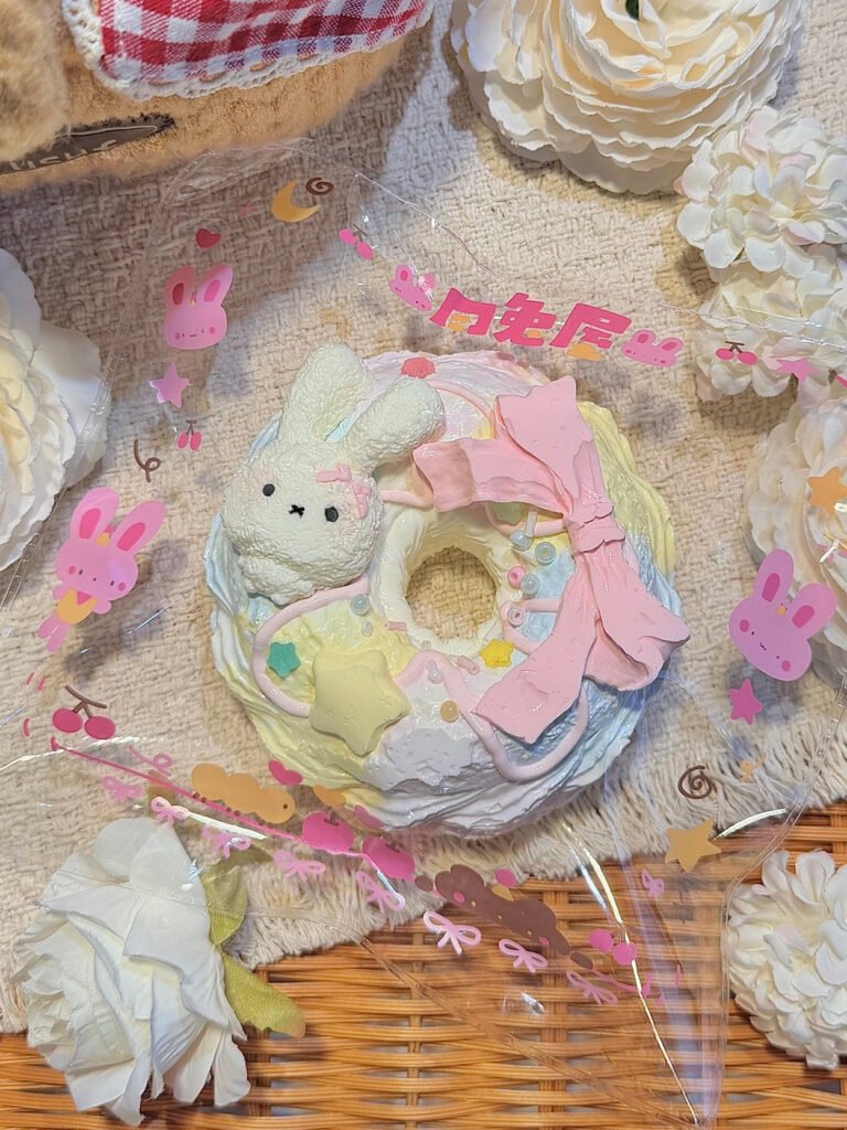 146 YTW Bunny Wreath Donut (Dry Glutinous Rice Texture Series) / YTW 兔兔花环甜甜圈（干糯米触感系列）