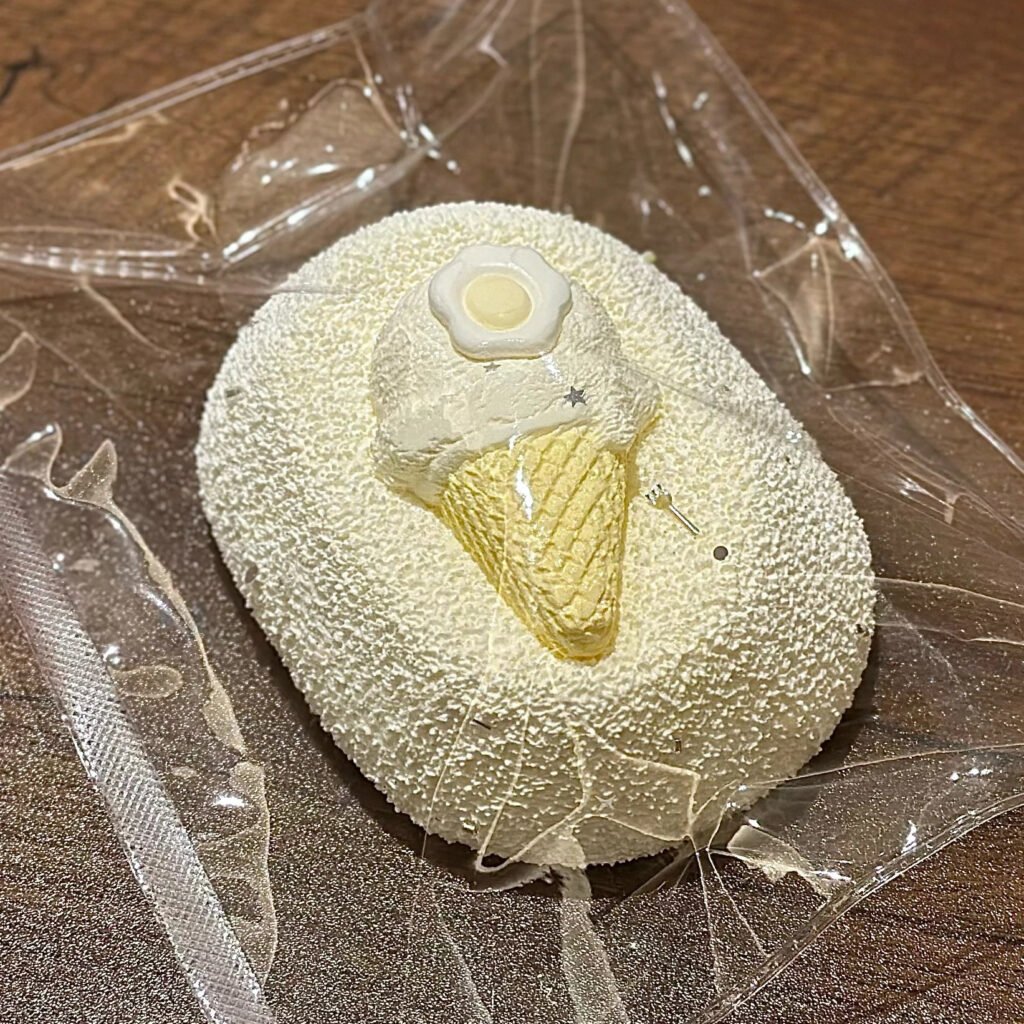 365003 Yuu Convenience Store Original Ice Cream Cone (Wet Soft Cream Clay Texture Series) / Yuu便利店 原味甜筒(湿软奶油泥触感系列)