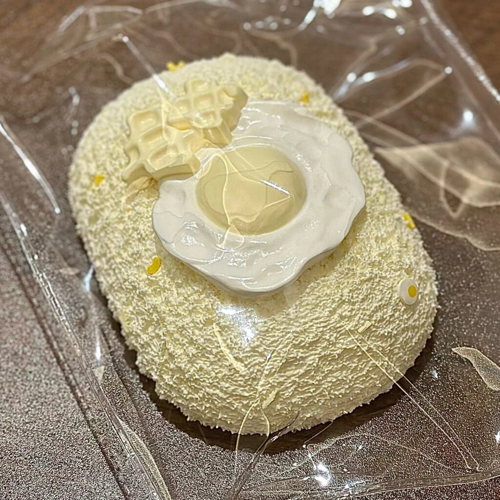 365005 Yuu Convenience Store Waffle Fried Egg (Wet Soft Cream Clay Texture Series) / Yuu便利店 华夫煎蛋（湿软奶油泥触感系列）